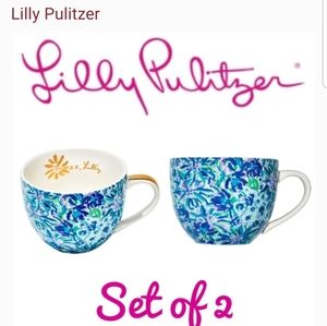 Lilly Pulitzer set of 2 ceramic mugs